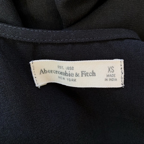 Abercrombie & Fitch black high low wrap dress size XS - Picture 5 of 5